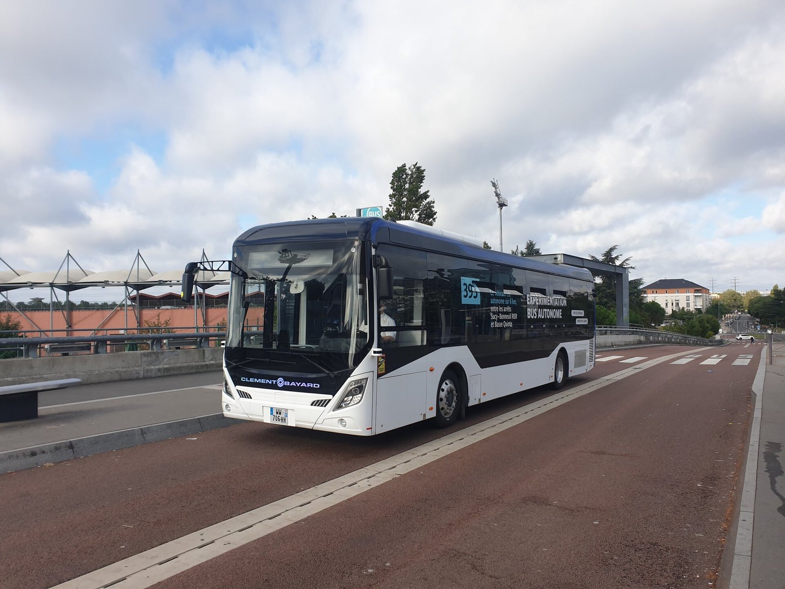Bus autonome RATP sur la ligne 393