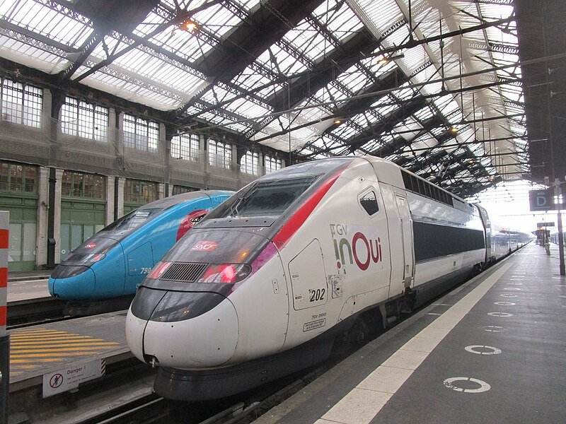 TGV InOui et Ouigo en gare de Lyon à Paris
