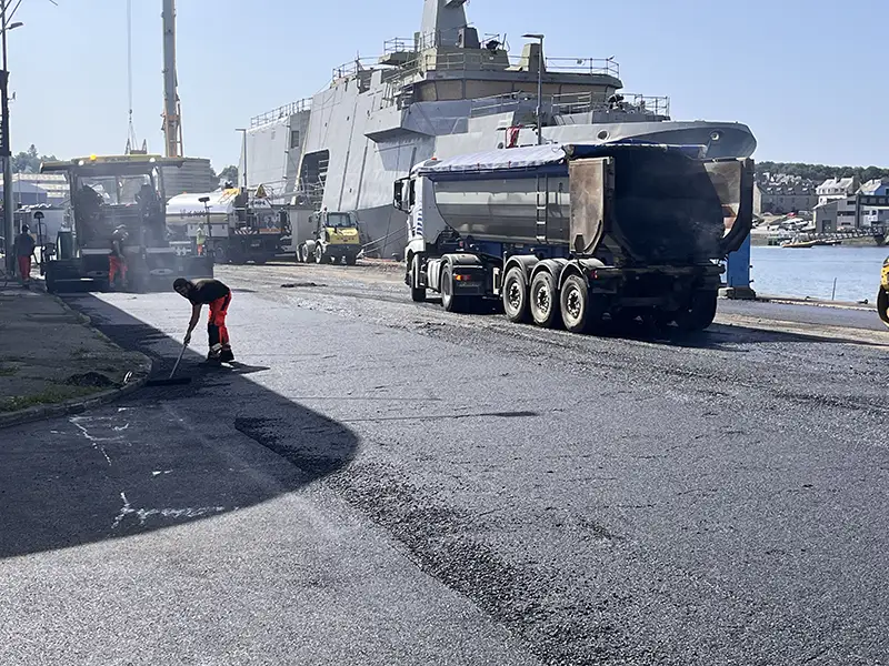 Travaux sur bitume